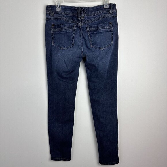 Democracy Ab Tech Solution Gray Skinny Jeans Womens 12 Elastic Waist Stretch‎ - Picture 6 of 11